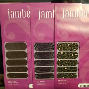 $15/3 sets Jamberry metallic